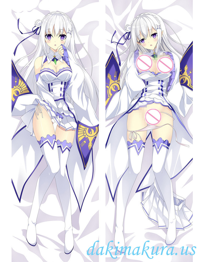 Emilia - Re Zero Anime Dakimakura Japanese Love Body Pillow Cover